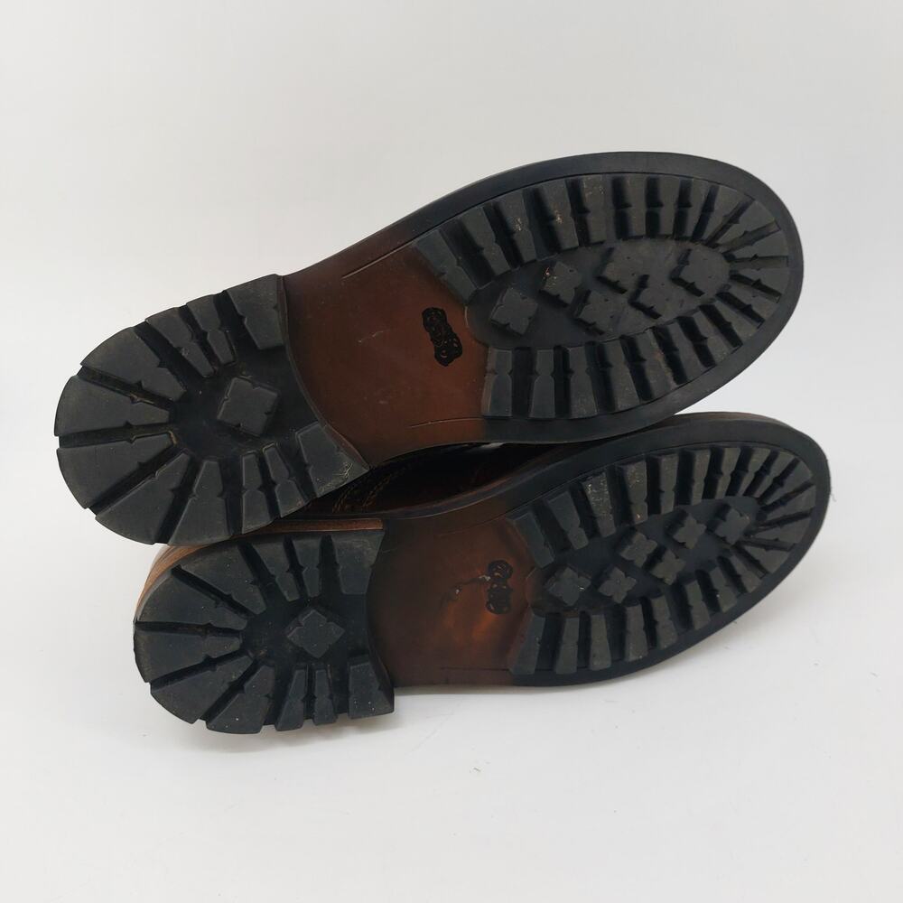 Crevo Speakeasy Memory Chestnut Lace Up Leather Boots Sz 11 - Picture 4 of 12